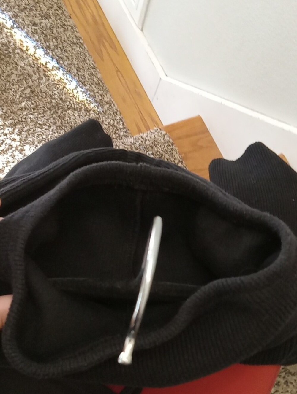 Abound Black Cropped Hoodie Sweatshirt - Picture 8 of 8